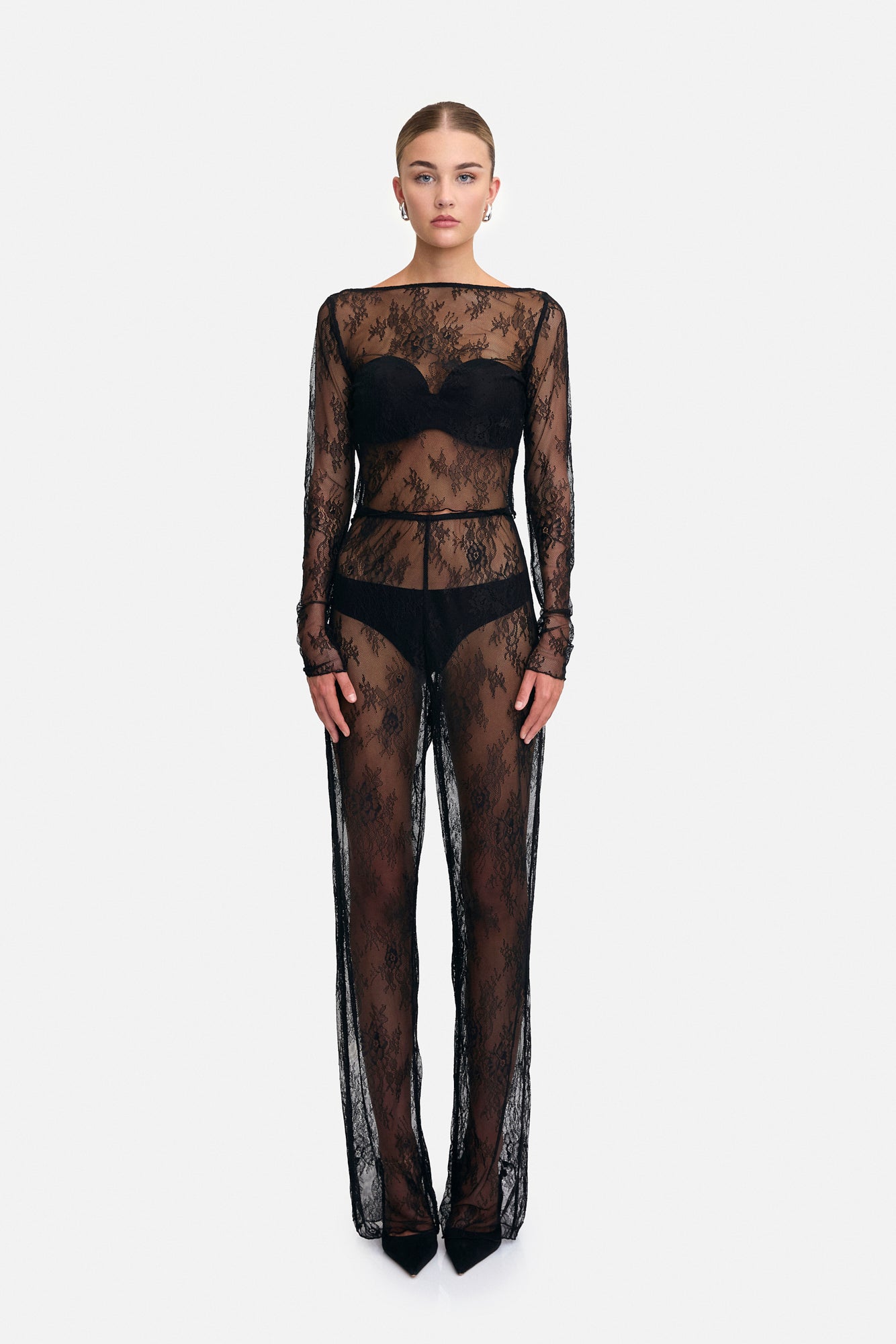 Camille High Waisted Lace Pant