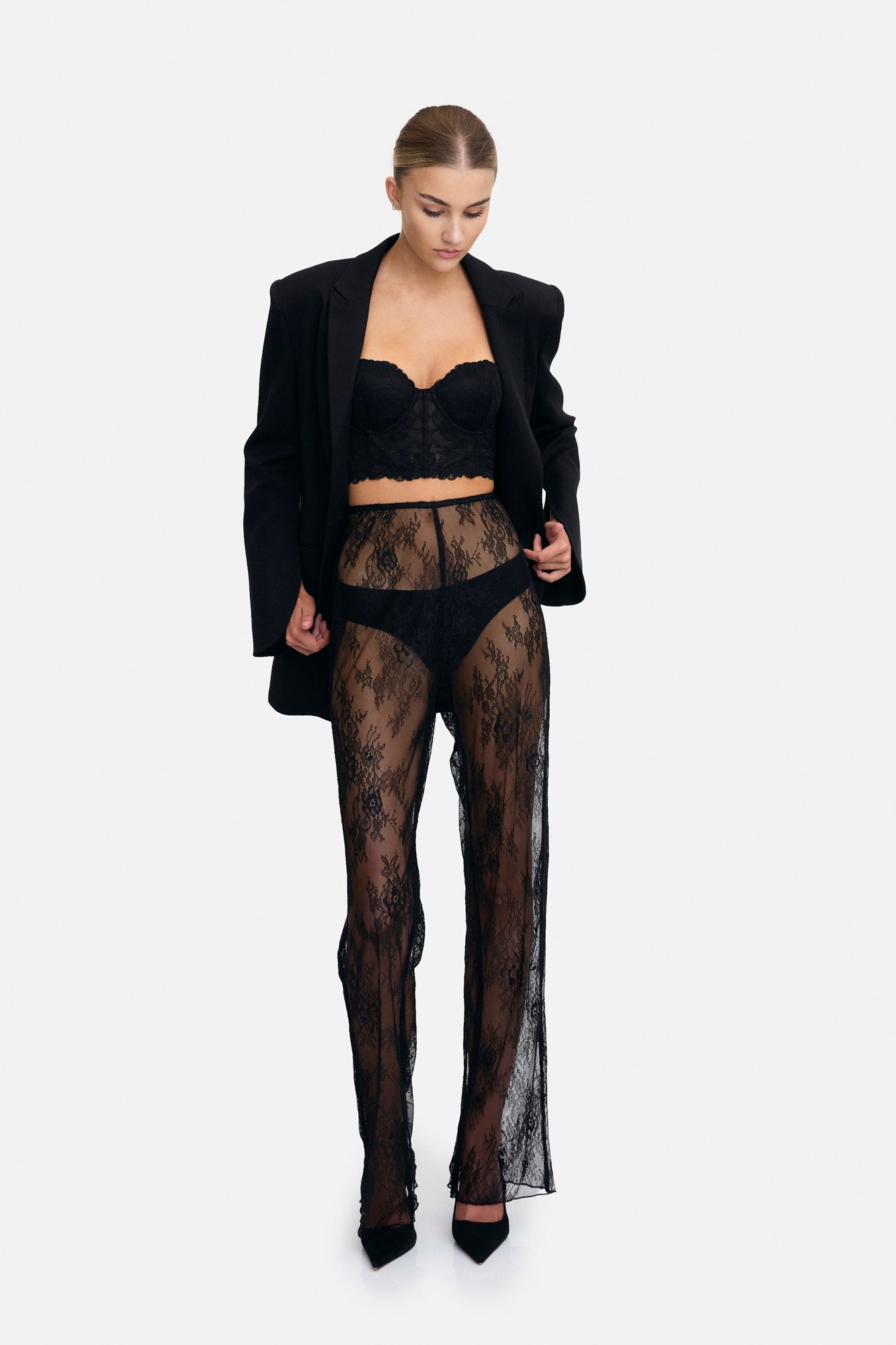 Camille High Waisted Lace Pant