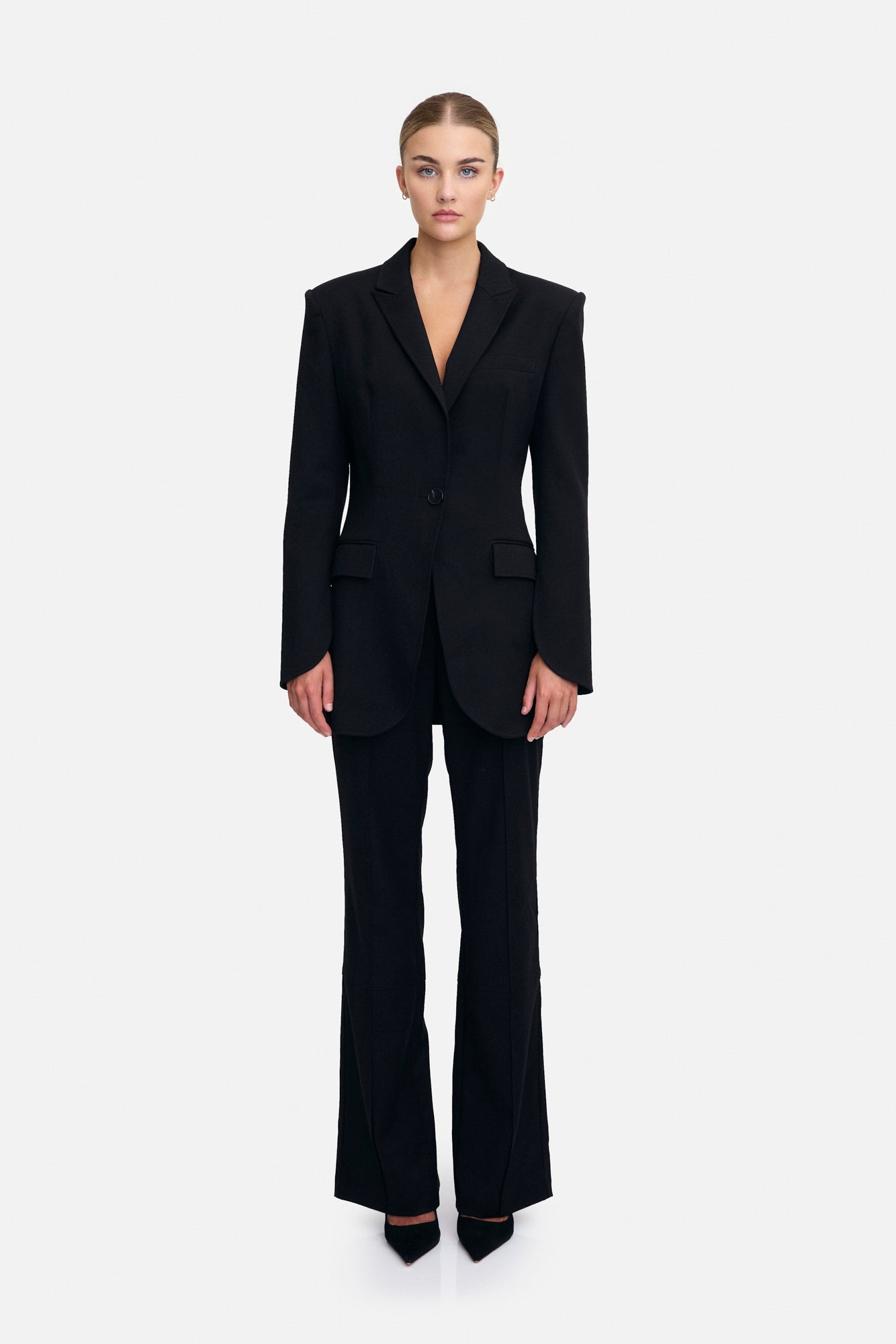 Elyse Fitted Waist Tailored Blazer